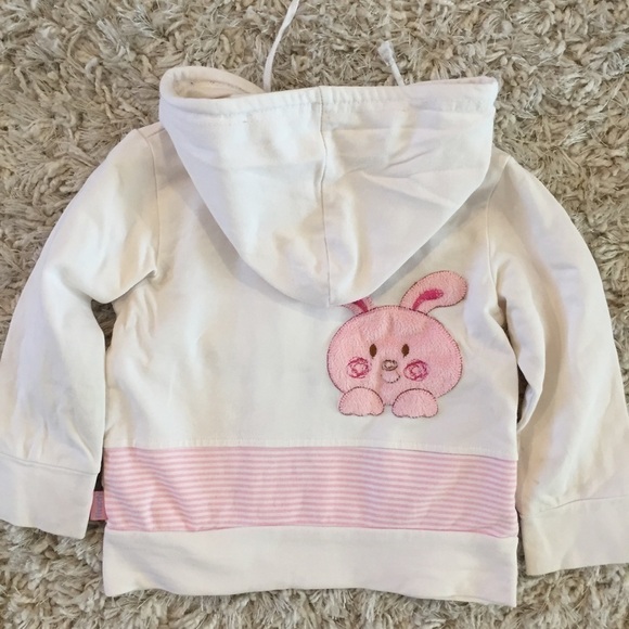 Toddler Girls Cotton Zip Up Hooded Sweatshirt - Picture 4 of 11
